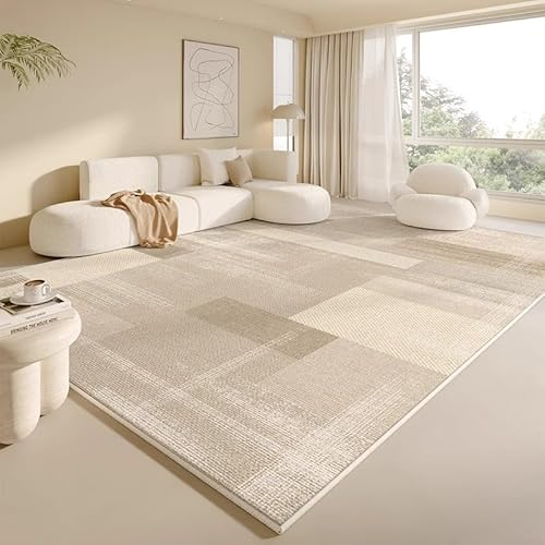 XESZIEO Moderner Designer Teppich rutschfest Waschbar Teppich Abstraktes GrauHomeDekorativeTeppiche,110x190cm von XESZIEO