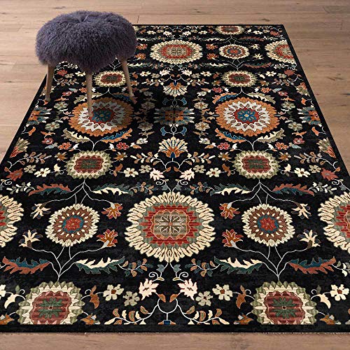 XESZIEO Moderner Designer Teppich rutschfest Waschbar Teppich Geometrisches OrangeHomeDekorativeTeppiche,110x190cm von XESZIEO