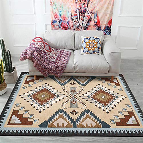 XESZIEO Moderner Designer Teppich rutschfest Waschbar Teppich Retro-BraunHomeDekorativeTeppiche,110x190cm XESZIEO Moderner Designer Teppich rutschfest Waschbar Teppich Retro-BraunHomeDekorativeTeppiche,110x190cm von XESZIEO