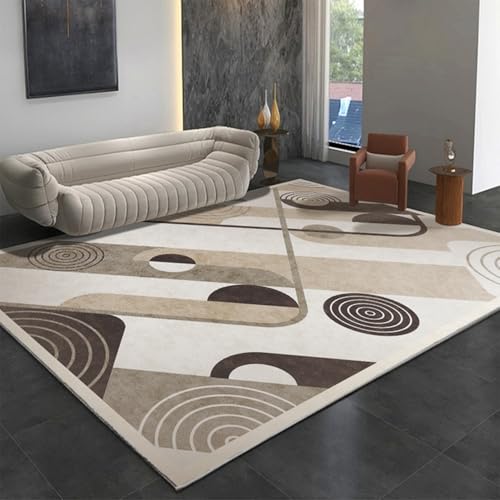 XESZIEO Teppich Wohnzimmer,Teppich waschbar rutschfest,für Schlafzimmer,Esszimmer,Spielzimmer,EsszimmerHeimteppich Dekor,Abstrakt Geometrisch Braun, 170 X 240 cm XESZIEO Teppich Wohnzimmer,Teppich waschbar rutschfest,für Schlafzimmer,Esszimmer,Spielzimmer,EsszimmerHeimteppich Dekor,Abstrakt Geometrisch Braun, 170 X 240 cm von XESZIEO