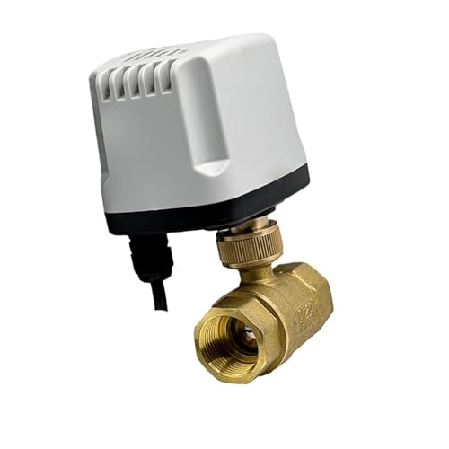 1/2" 3/4" 1" IP65 Elektrischer Kugelhahn mit vollem Durchgang, 3-Draht- oder 2-Draht-Kugelhahn aus Messing, Körper mit großer Bohrung, 220 VAC(G1/2,220VAC_CR03) von XEUVYMWT