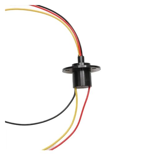 1 Stück 22 mm Durchmesser 2/3/4/6/8 Kanal Drahtverbindung Schleifring 10A Hochstrom leitender Ring 360 Grad Drehung elektrischer Anschluss(Dia 22mm 3CH 10A) von XEUVYMWT