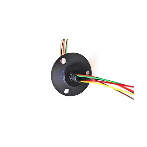 1 Stück Durchgangsloch-Schleifringblende 5 mm/7 mm 4 Kanäle/6 Kanäle 2A Bürstenleitfähiger Schleifring Unendlicher Drehgelenkverbinder(Hole dia 5mm 4CH 2A) von XEUVYMWT