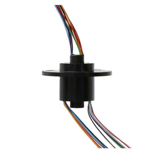 1 Stück Lochdurchmesser 5 mm 7 mm Loch Schleifring 2/4/6/12 Draht Hohlwelle leitfähiger Ring(Hole 5mm 12CH 2A) von XEUVYMWT