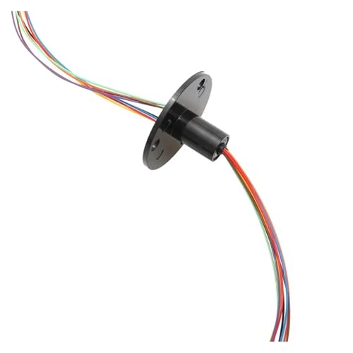 1 Stück OD 12,5 mm Flansch-Schleifring 8 Kanäle 1,5 A leitfähige Ringbürste 360-Grad-Drehung Kollektor-Schleifringverbindung 1 Stück OD 12,5 mm Flansch-Schleifring 8 Kanäle 1,5 A leitfähige Ringbürste 360-Grad-Drehung Kollektor-Schleifringverbindung von XEUVYMWT
