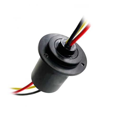 1 stücke High Power Hohe Strom Leitfähigen Schleifring 3 Kanal 60A Kollektor Ring mit Flansch Durchmesser 35mm Drehgelenk stecker von XEUVYMWT