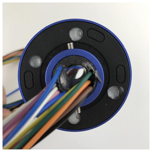 Aluminium-Schleifring 2/6/12 Kanäle mit Loch 25,4 mm 10 A 86 mm Drehtisch-Schleifring-Kollektorring(2 CHANNELS) von XEUVYMWT