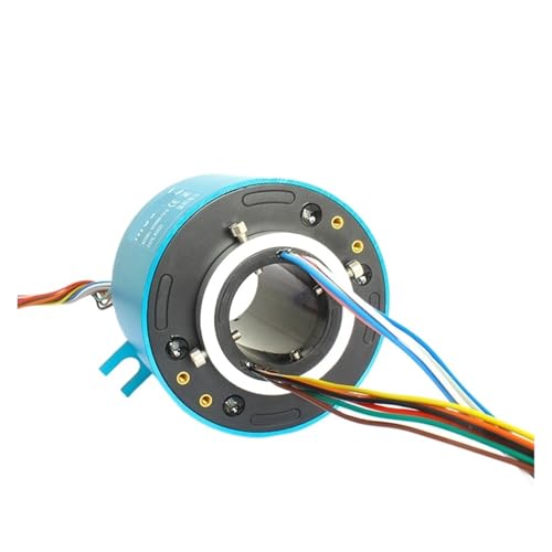 Durchgangsloch-Schleifring, 360-Grad-Drehgelenk, elektrischer Anschluss, 6–12 Drähte, 2 A, 5–10 A, Innendurchmesser 20–60 mm, Außendurchmesser 42–130 mm(8X35mm 12CH 5A) von XEUVYMWT