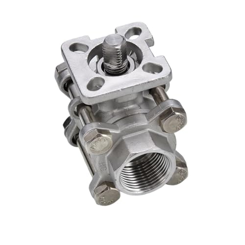 Kugelhahn aus Edelstahl 304/Hochplattform-Kugelhahn/Pneumatischer Plattform-Kugelhahn/Dreiteiliges Plattformventil 1/2 Zoll, 3/4 Zoll, 1 Zoll(1/2 inch) von XEUVYMWT