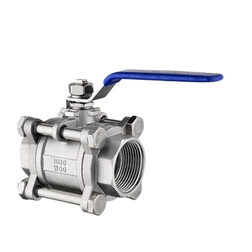 Q11F-64P 304/316L Edelstahl Dreiteiliger Kugelhahn Innengewinde Kugelhahn Hochdruckbeständiges Ventil 4 Minuten 15 1/2 Zoll, 3/4 Zoll, 1/4 Zoll, 3/8 Zoll(1/2 inch) von XEUVYMWT