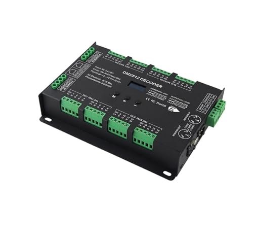 XEUVYMWT BC-632, 32-Kanal-DMX-PWM-Decoder-Controller DC5V-24V Konstantspannung DIM/CT/RGB/RGBW 4-Modus-Schaltlichtstreifentreiber XEUVYMWT BC-632, 32-Kanal-DMX-PWM-Decoder-Controller DC5V-24V Konstantspannung DIM/CT/RGB/RGBW 4-Modus-Schaltlichtstreifentreiber von XEUVYMWT