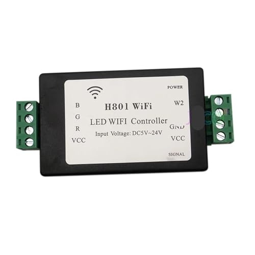 XEUVYMWT H801 RGBW-LED-Lichtleisten-Controller DC5-24V-Eingang; 4CH*4A-Ausgang XEUVYMWT H801 RGBW-LED-Lichtleisten-Controller DC5-24V-Eingang; 4CH*4A-Ausgang von XEUVYMWT
