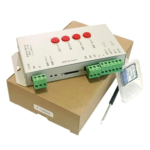 XEUVYMWT K-1000C (T-1000S aktualisiert) Controller K1000C WS2812B, WS2811, APA102, T1000S WS2813 LED 2048 Pixel Programmcontroller DC5-24V(T-1000S) von XEUVYMWT