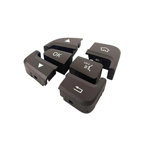 Multifunktions Lenkradschlüs Für Benz C Für GLC Klasse W205 W253 C180 C200 C300 0999052000/300 Auto Multifunktionale Lenkrad Control Schalter Taste(Left-Brown-6pcs) von XEXJHQQ