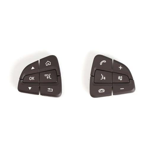 Multifunktions Lenkradschlüs Für Benz C Für GLC Klasse W205 W253 C200 C300 0999050200 0999050300 Auto Multifunktions Lenkrad Steuerschalter Taste(Brown 1 Pair) von XEXJHQQ