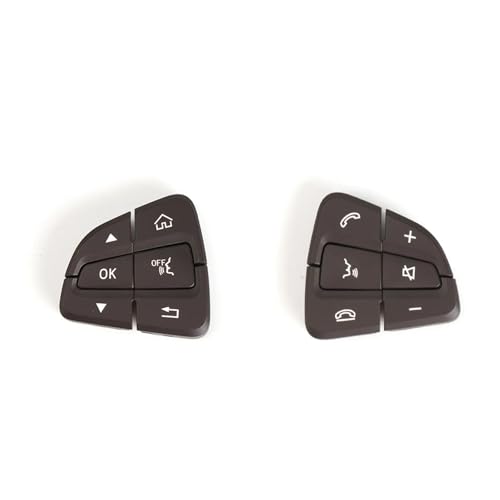 Multifunktions Lenkradschlüs Für Benz C Für GLC Klasse W205 W253 C200 C300 0999050200 0999050300 Auto Multifunktions Lenkrad Steuerschalter Taste(Brown 1 Pair) von XEXJHQQ
