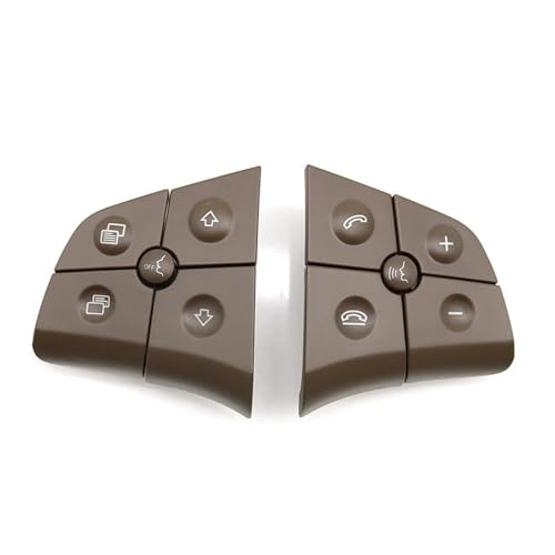 Multifunktions Lenkradschlüs Für Benz GL ML RB Klasse W164 W245 W251 1648207910 Lenkradschalter Steuertasten Auto Multifunktionstasten(Model B-Brown) von XEXJHQQ