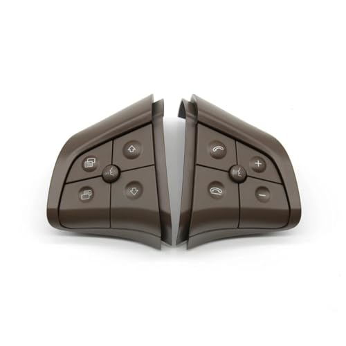Multifunktions Lenkradschlüs Für Benz GL ML RB Klasse W164 W245 W251 Lenkradschalter Steuertasten Auto Multifunktionstasten(Model B-Brown) von XEXJHQQ