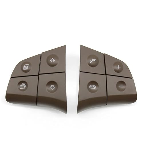 Multifunktions Lenkradschlüs Für Benz ML GL BR Klasse 2006 2007 2008 2009 W164 W245 W251 Auto Multifunktions Lenkrad Steuerschalter Tastensatz(Model A Brown) von XEXJHQQ