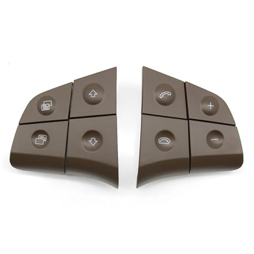 Multifunktions Lenkradschlüs Für Benz W164 ML GL Für AMG W245 B W251 R-Klasse Autolenkrad Multifunktions Steuertasten Schalterschlüssel Reparatursatz(A Brown Button) von XEXJHQQ