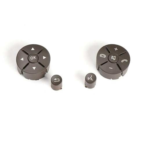 Multifunktions Lenkradschlüs Für Benz W204 W212 CE Für GLK Klasse 2048210351 Lenkrad Schalter Control Tasten Auto Multi-funktion Schalter Tasten(Brown 1 Pair) von XEXJHQQ