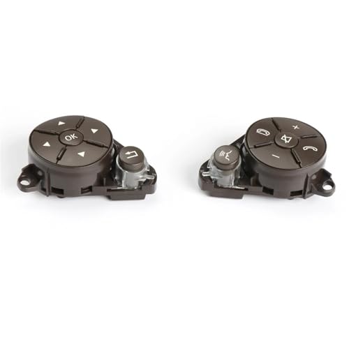 Multifunktions Lenkradschlüs Für Benz W204 W212 W207 X204 2048210451 Auto Lenkrad Switch Control Taste Audio Control Taste(Brown) von XEXJHQQ