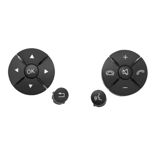 Multifunktions Lenkradschlüs Für Benz W204 X204 C300 C180 W207 W212 CE Für GLK Klasse 2048210351 Multifunktions Lenkradschalter Taste(Black Set) von XEXJHQQ