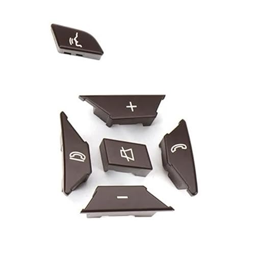 Multifunktions Lenkradschlüs Für Benz W204 X204 W212 W156 W246 C E A Für GLK Klasse 2185400162 Auto Lenkrad Control Menü Schalter Taste(Right Brown) von XEXJHQQ