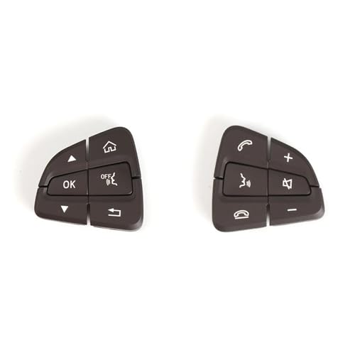 Multifunktions Lenkradschlüs Für Benz W205 C Klasse W253 Für GLC Lenkrad Tasten Schalter Multifunktionsschalter 0999050200(Brown 1 Pair) von XEXJHQQ