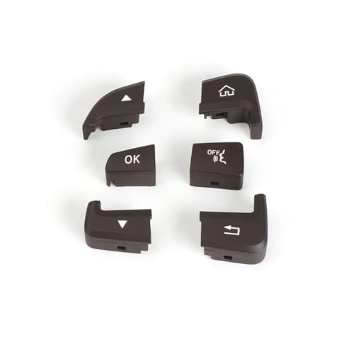 Multifunktions Lenkradschlüs Für Benz W205 W253 C Für GLC Klasse C200 C220 C260 GLC250 GLC300 2015-2021 Auto Lenkrad Schalter Control Tasten(Left Brown) von XEXJHQQ