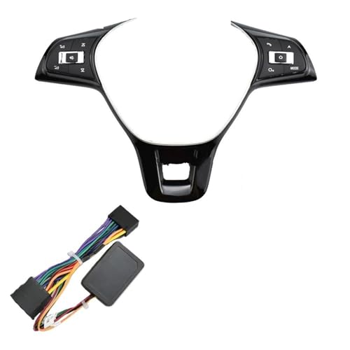 Multifunktions Lenkradschlüs Für VW Für POLO Für Golf MK7 2014-2019 Für Touran Für Passat 2016-2018 Multifunktionale Lenkradtasten(Style D Normal Red) von XEXJHQQ