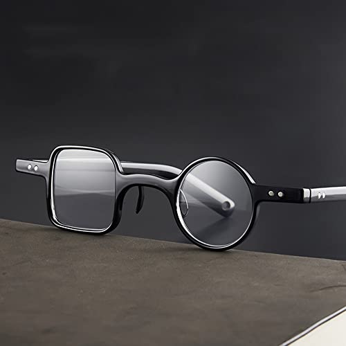 XFAK Rund Quadratisch Lesebrillen 1.5+ HD Lesebrille Herren Damen Brille Unregelmäßige Computerbrille Retro Rund Eckig Presbyopie Brille (Size : +2.5Reading) von XFAK
