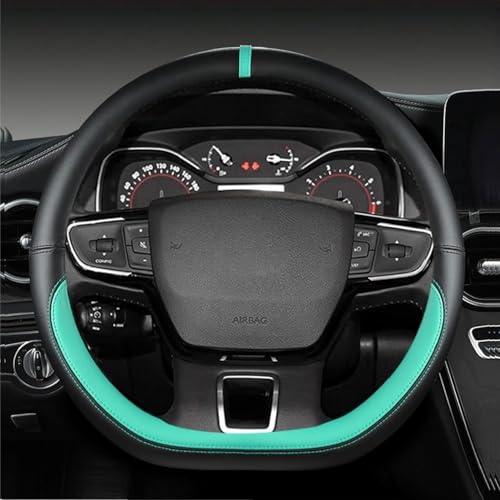 XFANGNB PU Leder Lenkradbezug für Dacia Jogger 2021-2024, rutschfest Atmungsaktiv Lenkradhülle Lenkradschoner Auto Innenraum-Zubehör,A/Green XFANGNB PU Leder Lenkradbezug für Dacia Jogger 2021-2024, rutschfest Atmungsaktiv Lenkradhülle Lenkradschoner Auto Innenraum-Zubehör,A/Green von XFANGNB