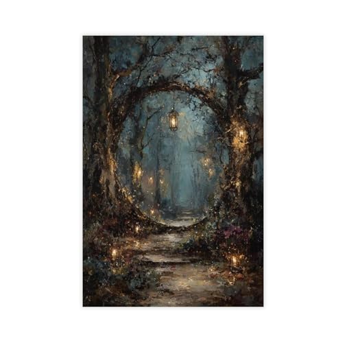 XFATGIA Poster auf Leinwand, Motiv: Winterwaldportal, Wandkunst, Dekor, Bild, Gemälde für Wohnzimmer, Schlafzimmer, Dekoration, 50 x 75 cm XFATGIA Poster auf Leinwand, Motiv: Winterwaldportal, Wandkunst, Dekor, Bild, Gemälde für Wohnzimmer, Schlafzimmer, Dekoration, 50 x 75 cm von XFATGIA