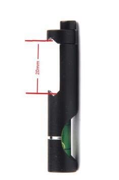 XFC- Level, 11mm / 20mm Picatinny Weaver Rail Mit Wasserwaage Für Taktisches Gewehr/Luftgewehr-Zielfernrohr Für Outdoor-Jagdzubehör (Farbe : 20mm) von XFC- Level,