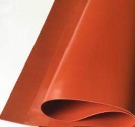 XFCNOI. 1pc 1 mm/1,5 mm /2 mm Rot/Schwarz-Silikon-Gummi-Blatt 250x250mm schwarz Silikon,Gummi-Matte,Silikon Sheeting for Hitzebeständigkeit (Farbe : Rust red, Größe : 1.5mm) von XFCNOI