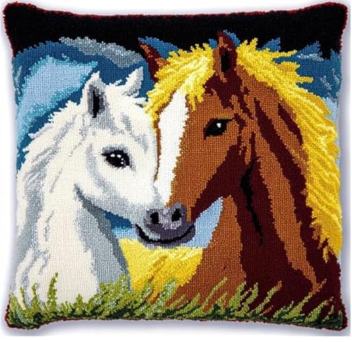 XFENDOUDOU Kreuzstich Kissen Set Vorgedruckt Stickset DIYNiedliche Tiermuster Gebastelt Kissenbezug ohne Kissenkern für Anfänger Erwachsene 45x45cm Bastelset Haus Dekoration XFENDOUDOU Kreuzstich Kissen Set Vorgedruckt Stickset DIYNiedliche Tiermuster Gebastelt Kissenbezug ohne Kissenkern für Anfänger Erwachsene 45x45cm Bastelset Haus Dekoration von XFENDOUDOU