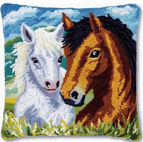 XFENDOUDOU Kreuzstich-Kissenbezug Stickpackungen Stickerei Set Anfänger Vorgedruckt Niedliche Tiermuster DIY Set Kreativ Set Für Erwachsene Dekoratives Kissenbezug 45x 45 cm Bastelset Haus Dekoration XFENDOUDOU Kreuzstich-Kissenbezug Stickpackungen Stickerei Set Anfänger Vorgedruckt Niedliche Tiermuster DIY Set Kreativ Set Für Erwachsene Dekoratives Kissenbezug 45x 45 cm Bastelset Haus Dekoration von XFENDOUDOU