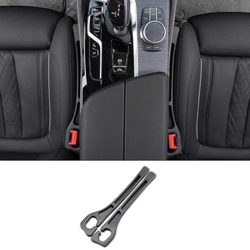 XFEU_sp 2 Stück Autositz LüCkenfüLler FüR Audi S6 2013-2023 2024 2025, Autositz SpaltfüLler, Aufbewahrungsbox FüR Autositze, Um Den Raum Zwischen Vordersitz Und Konsole Zu FüLlen,A-Black von XFEU_sp