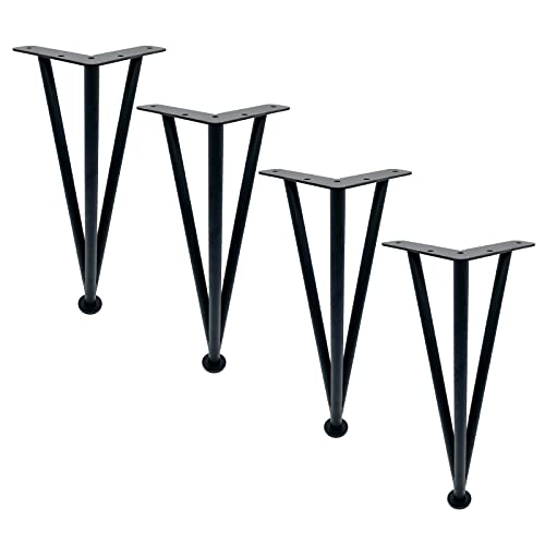 XFGFDFF Möbelbeine, 4 Stück, Haarnadel-Tischbeine, robuste DIY-Möbel-Schreibtischbeine, verstellbare Höhe 0 ~ 2,5 cm, moderne Sofabeine, Couchtisch-Schrank-Ersatzbeine von XFGFDFF