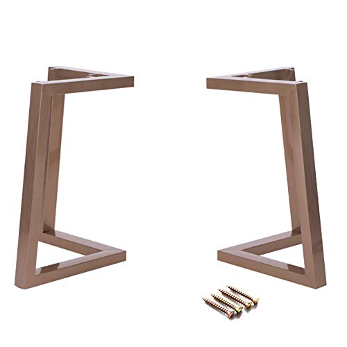 XFGFDFF Möbelfüße Tischbeine aus dickem Metall, verstellbare Stützbeine, rutschfest/stabil, langlebige Ersatzbeine aus Eisen, einzigartiges Design, Verschiedene Größen, Gold, 50 cm von XFGFDFF