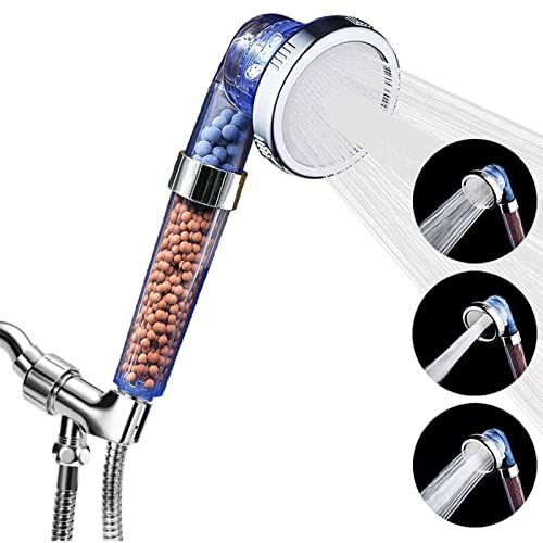 Duschkopf Hochdruckfilter Handheld-Dusche zur Reparatur trockener Haut und Haarausfall, 4 Modi Wassersparende Badezimmerdusche von XFLSDHGD