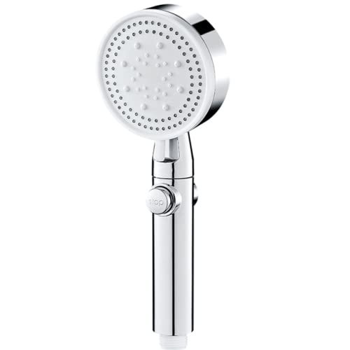 Duschkopf Wasser spart schwarz 5 modus verstellbar Hochdruck Dusche ein-Tasten-Stop Wasser Dusche Badezimmerzubehör, schwarz von XFLSDHGD