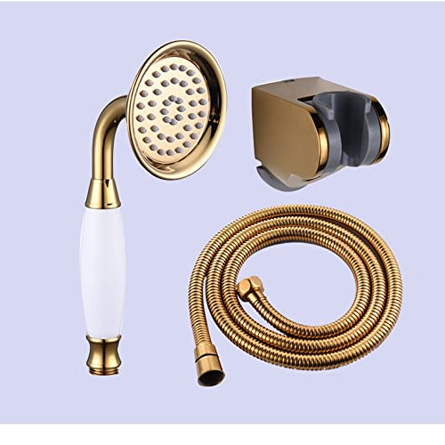 Gold Handheld Duschkopf Messing Badezimmer Wasser sparende Bauch von XFLSDHGD