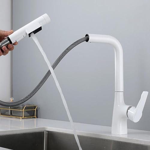 Grau 3 -Wege Spülbeckenmischhahn mit extrahierbarem Spray Kalt heiß gereinigten Wasser drehbarer Messing -Wasserhahn für den Reiniger Grau 3 -Wege Spülbeckenmischhahn mit extrahierbarem Spray Kalt heiß gereinigten Wasser drehbarer Messing -Wasserhahn für den Reiniger von XFLSDHGD