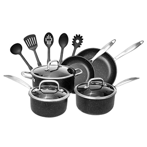 Kochgeschirrset Aluminium Kochset Wasserkessel Pan Pot Tischgeschirr Geräte von XFLSDHGD