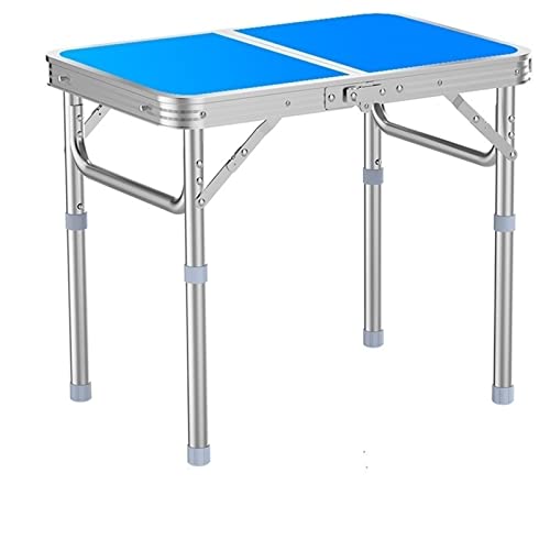 Lager-Tisch faltet Campingtisch Lagerung Küche Wandern Picknick Camping Möbel Garten Angeln mesa auxiliar plegable Outdoor Schreibtisch (Farbe: blau) ( von XFLSDHGD