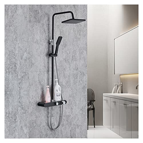 Luxus Hochdruck Duschkopf Badezimmer Duschhahn Set mit 3-Mode 2 in 1 Handheld- und Regenduschkopfsystem, wandmontierte Duscharmaturenverkleidung Luxus Hochdruck Duschkopf Badezimmer Duschhahn Set mit 3-Mode 2 in 1 Handheld- und Regenduschkopfsystem, wandmontierte Duscharmaturenverkleidung von XFLSDHGD