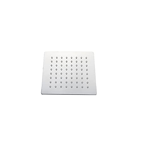 Runde & quadratische Edelstahl Duschkopf -Niederschlag Regen Duschkopf Chrom Hochdruck Bad Wasserhahn Regenshower, 8 Zoll quadratisch, wie gezeigt von XFLSDHGD