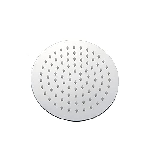 Runde & quadratische Edelstahl Duschkopf -Niederschlag Regen Duschkopf Chrom Hochdruck Bad Wasserhahn Regenshower, 8 Zoll quadratisch, wie gezeigt von XFLSDHGD